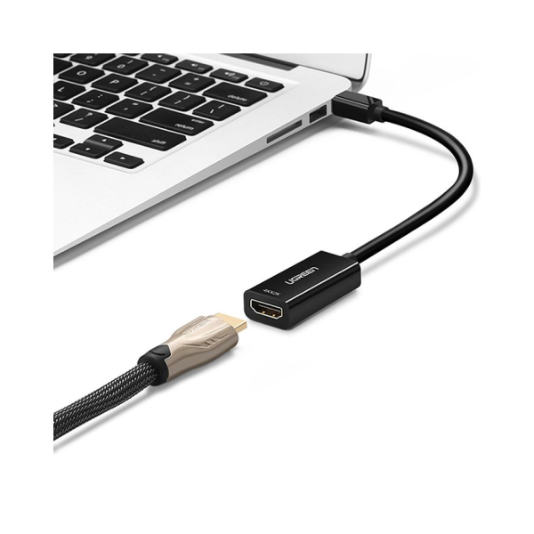 Cáp chuyển đổi từ Mini Displayport sang HDMI 15cm Ugreen 40360 hỗ trợ 4Kx2K
