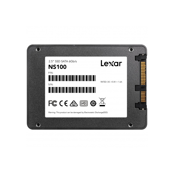 Ổ cứng SSD Lexar NS100 256GB Sata3 2.5 inch (Đoc 520MB/s - Ghi 450MB/s) - (LNS100-256RB)
