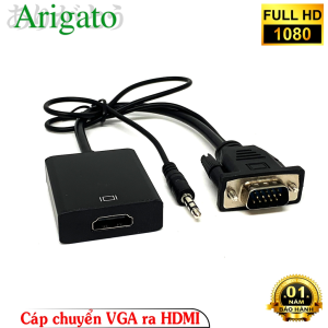 Dây chuyển đổi VGA to HDMI Arigato