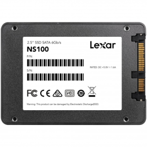 Ổ cứng SSD Lexar NS100 256GB Sata3 2.5 inch (Đoc 520MB/s - Ghi 450MB/s) - (LNS100-256RB)
