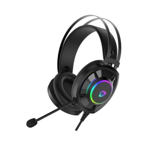 Tai nghe Dareu EH469 RGB Black: Over Ear LED RGB, Giả lập 7.1, Mic, USB
